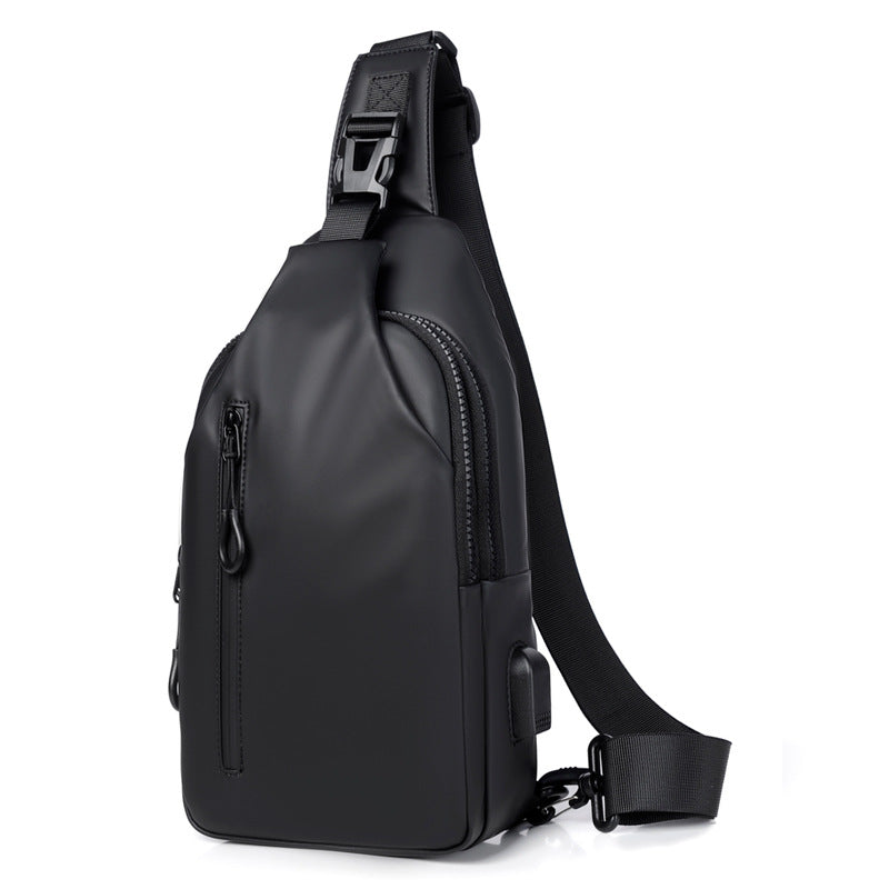 Sling bag with water-repellent material and practical compartment design LoungeYard — product view 5