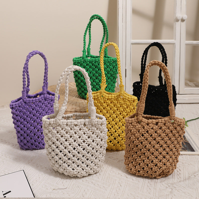 Handmade Macrame Shopping Bag LoungeYard — product view 1