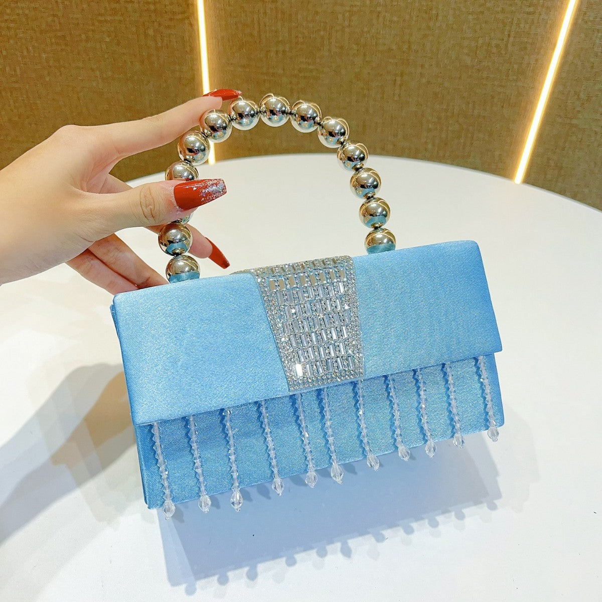 Vintage-Inspired Beaded Evening Handbag — product view 7