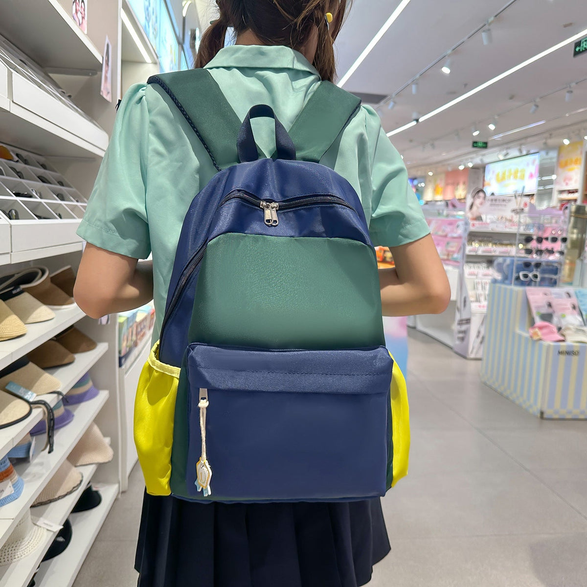 Multifunctional Colorblock Backpack LoungeYard — product view 1