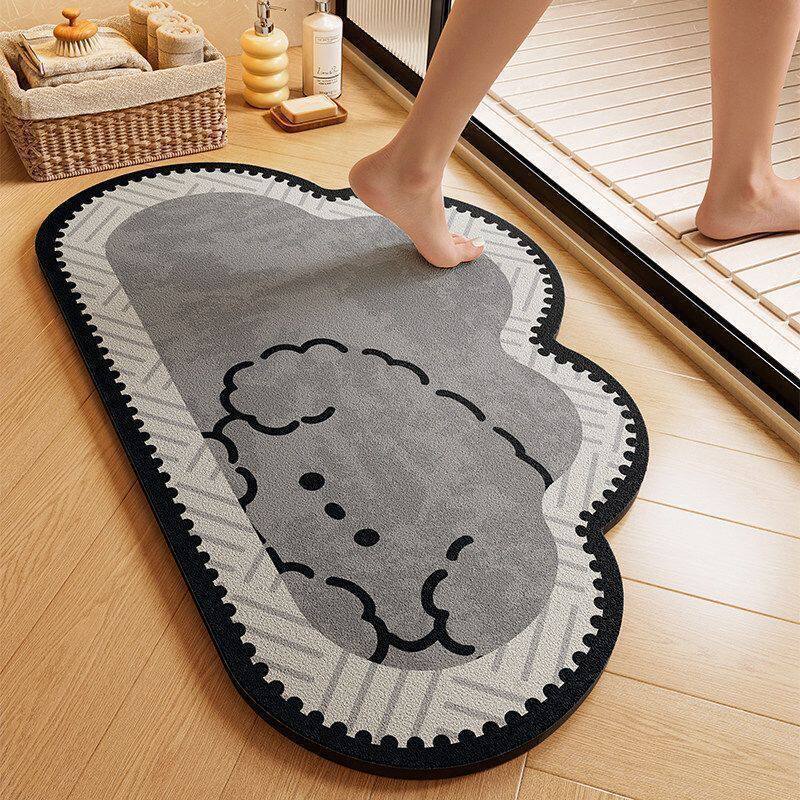 Playful Dog-Themed Bath Mat Bowlift — product view 7