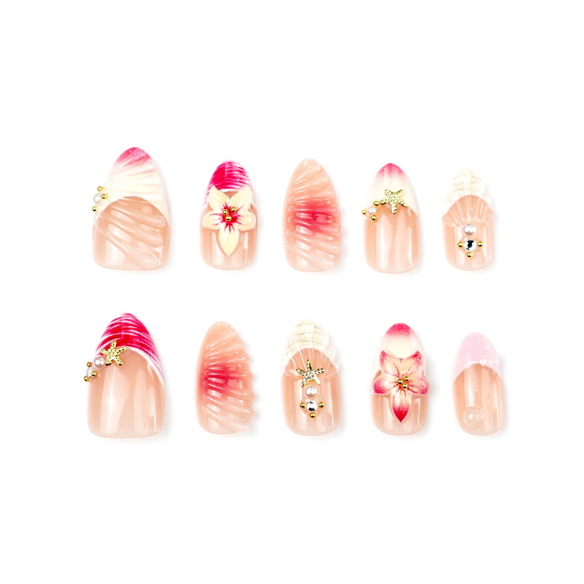 Decoratively Designed Press-On Nails — product view 2