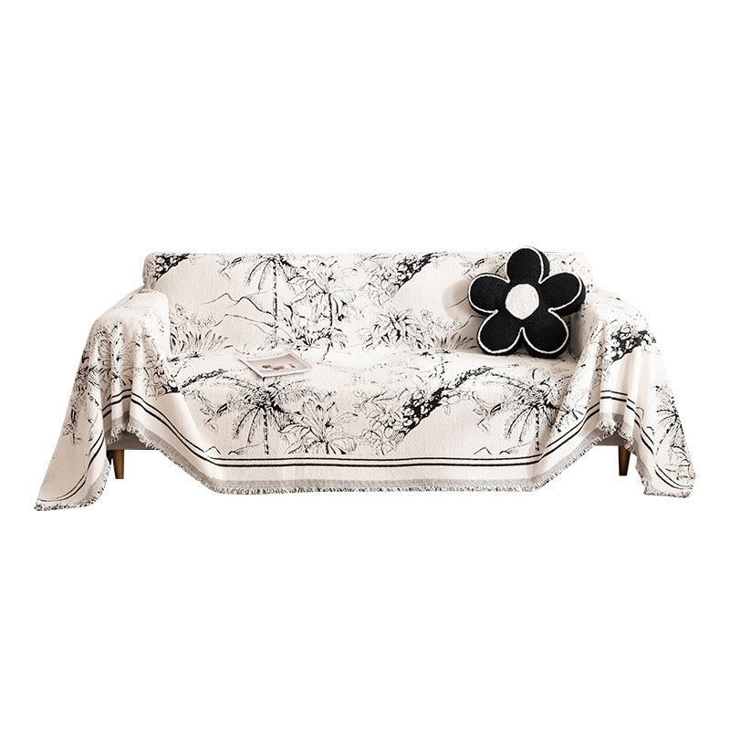 Artistic Floral Tapestry Blanket — product view 1