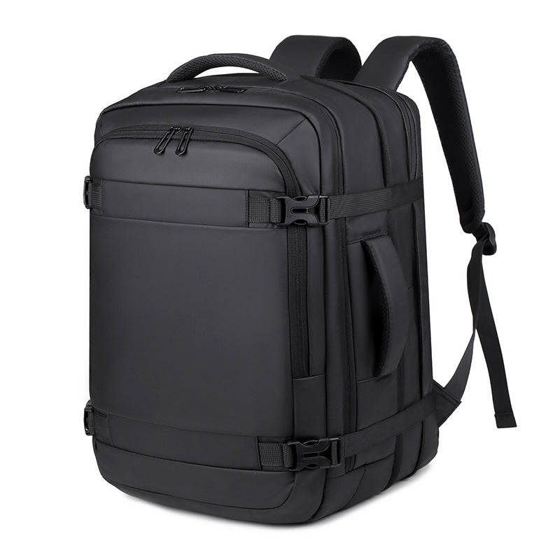 Multifunctional backpack with expandable storage and ergonomic shoulder straps LoungeYard — product view 5