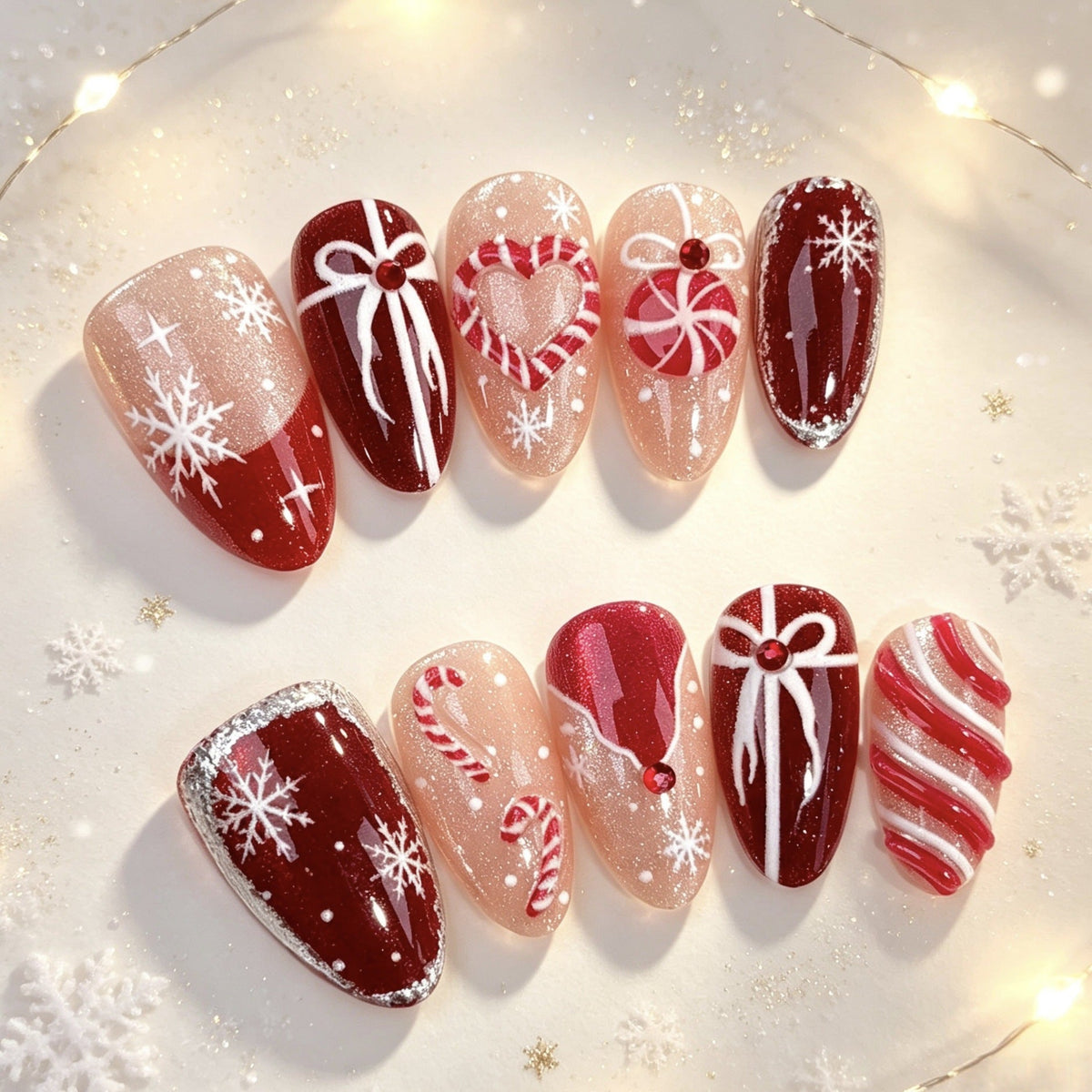 Festive Themed Press-On Nail Set — product view 3