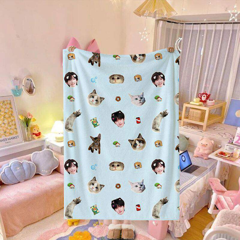 Playful Graphic Throw Blanket — product view 7