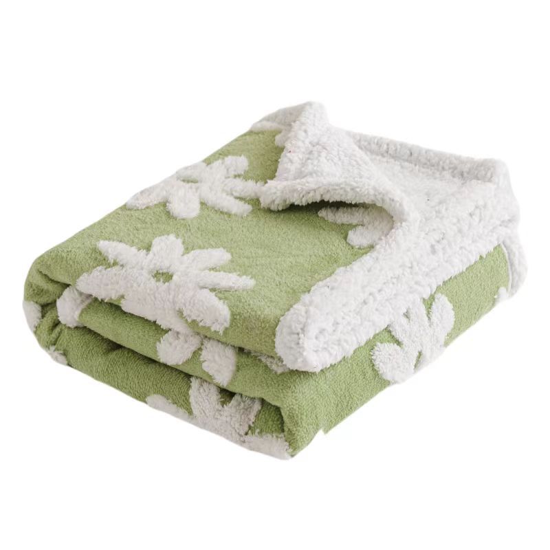 Oversized Reversible Plush Faux Fur Sherpa Throw Blanket — product view 6