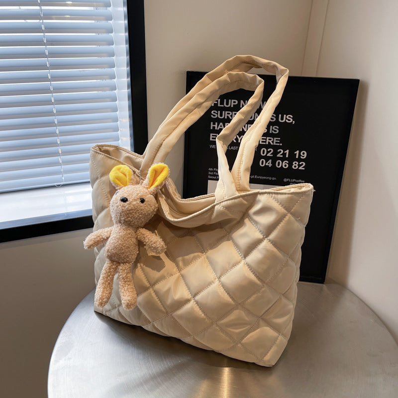 Quilted Soft Tote Bag — product view 1