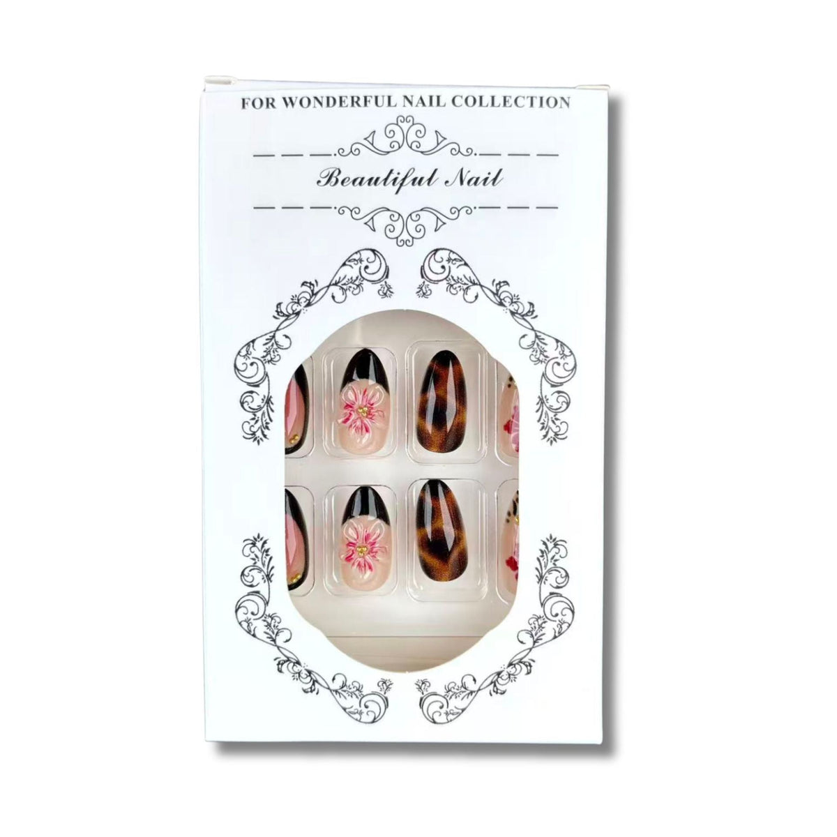 Artistic Floral Press-On Nail Set 1790745789 — product view 4