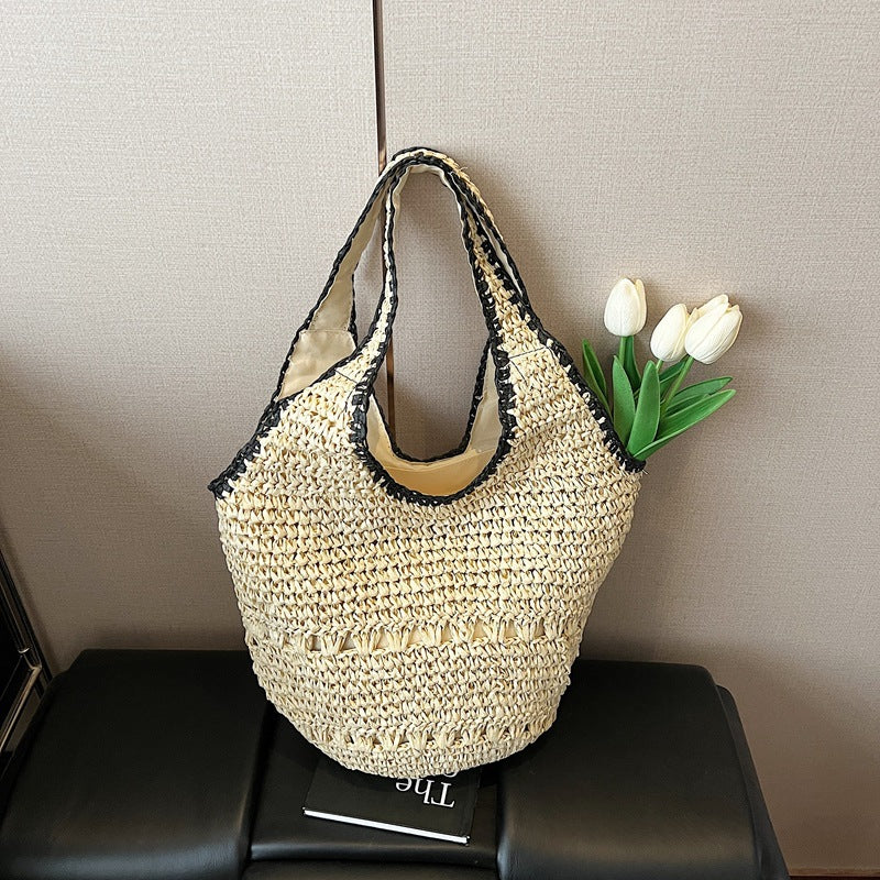 Woven Straw Tote Bag — product view 6