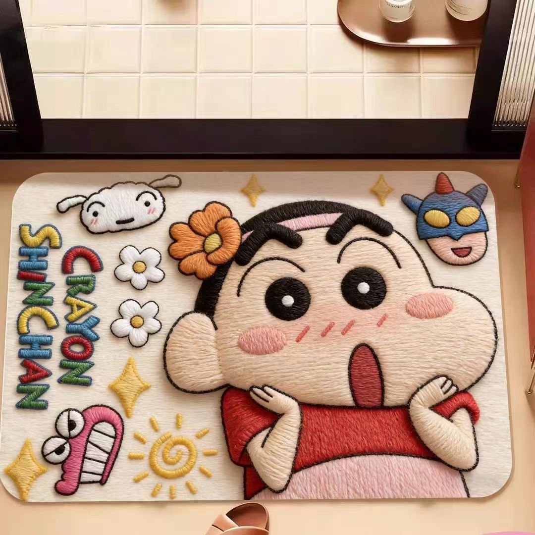 Animated Character Plush Bath Mat — product view 1