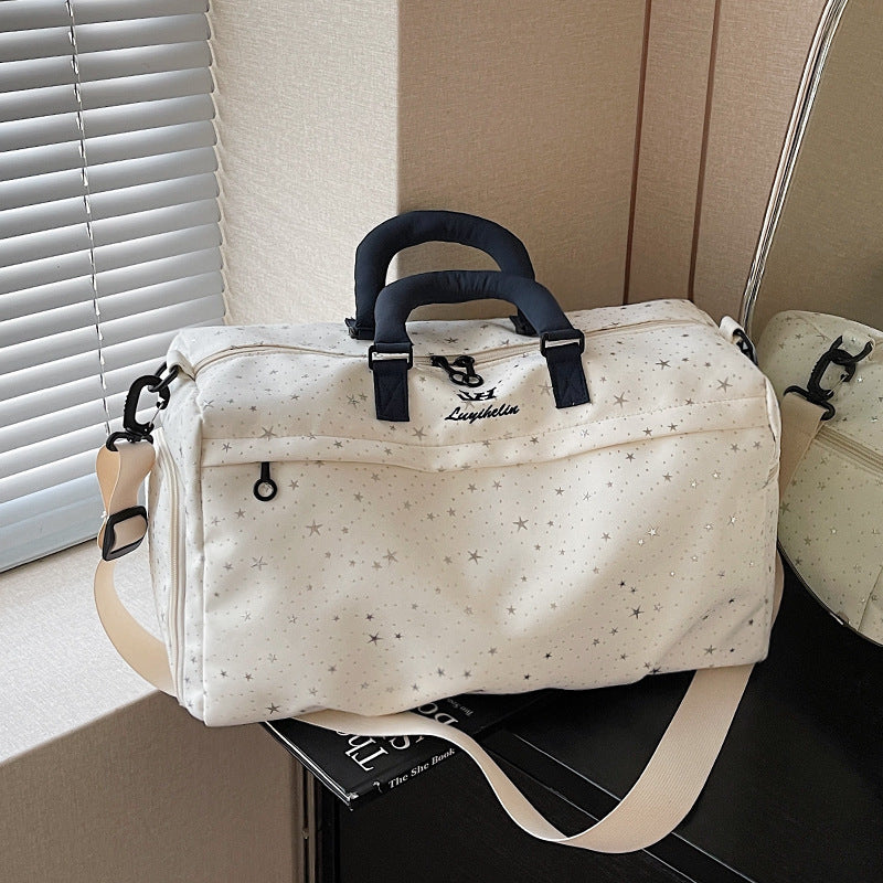 Stylish Star-Patterned Weekend Duffle Bag — product view 1