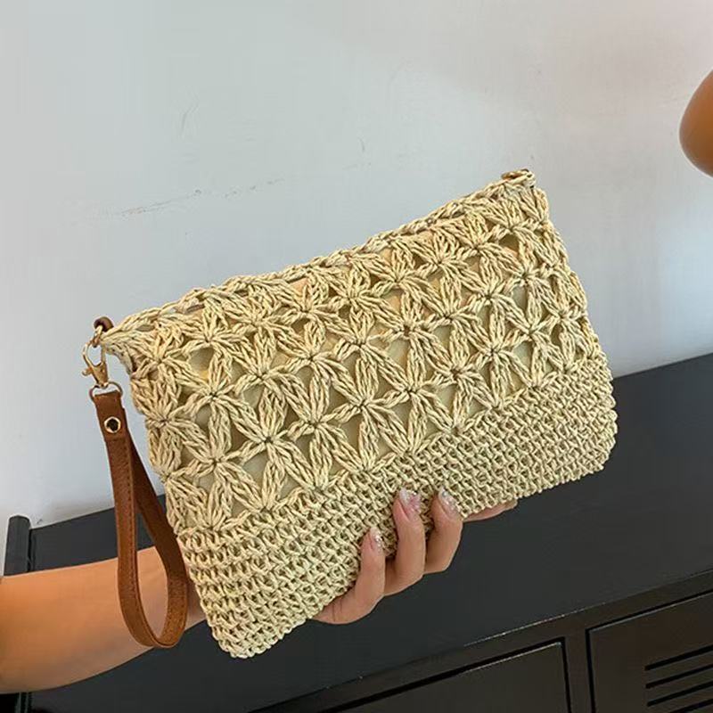 Shoulder bag with elaborate crochet designs LoungeYard — product view 1