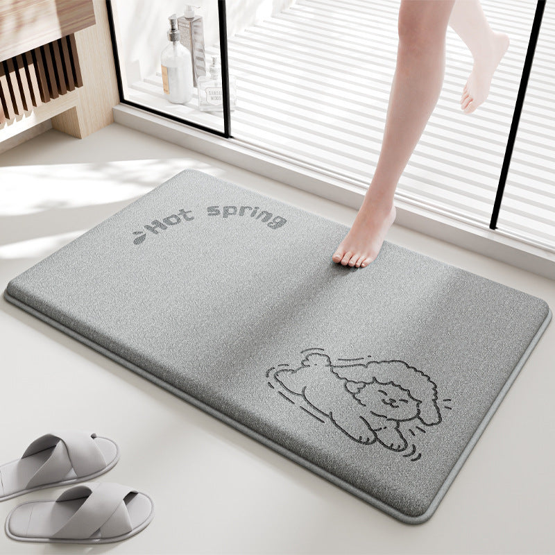 Cute Cartoon Design Bath Rug Bowlift — product view 5