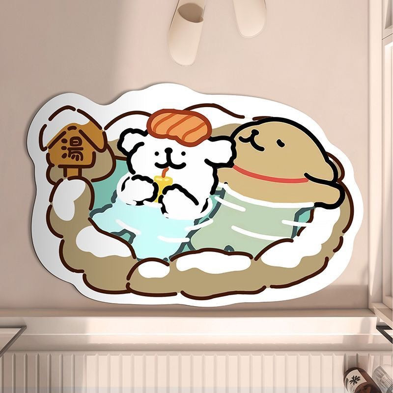 Cartoon-Themed Indoor Bath Mat — product view 4