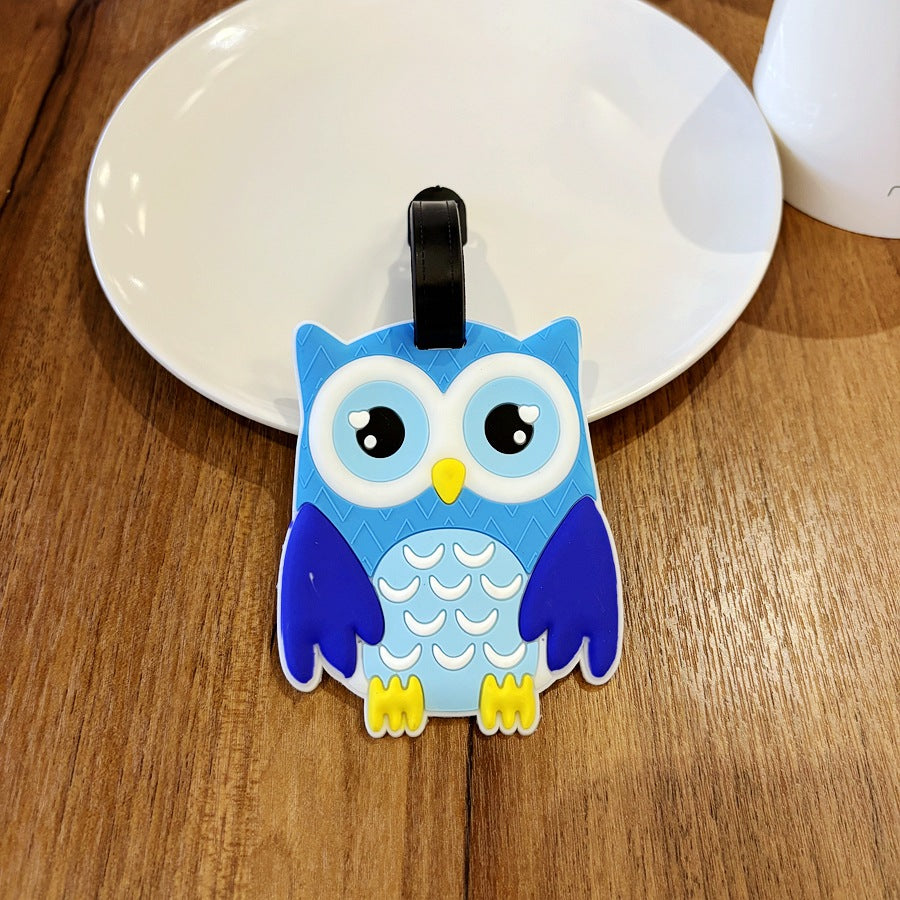 Owl-Shaped Travel Luggage Tag LoungeYard — product view 7