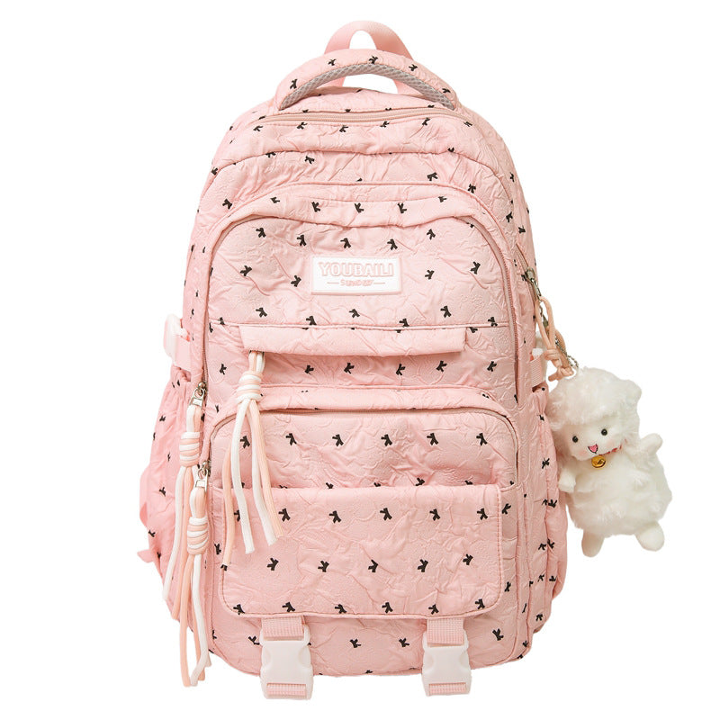 Quilted Multi-Pocket Backpack LoungeYard — product view 5