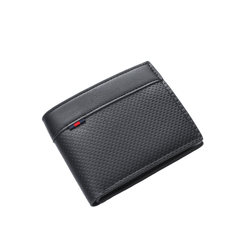 Textured Bi-Fold Leather Wallet LoungeYard — product view 6
