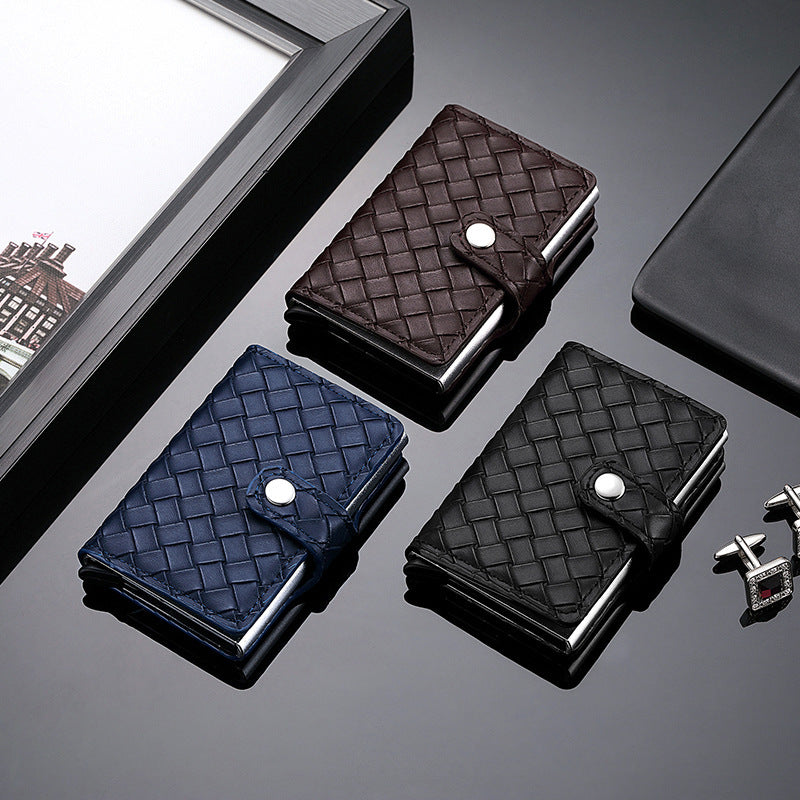 RFID-Blocking Leather Cardholder LoungeYard — product view 2