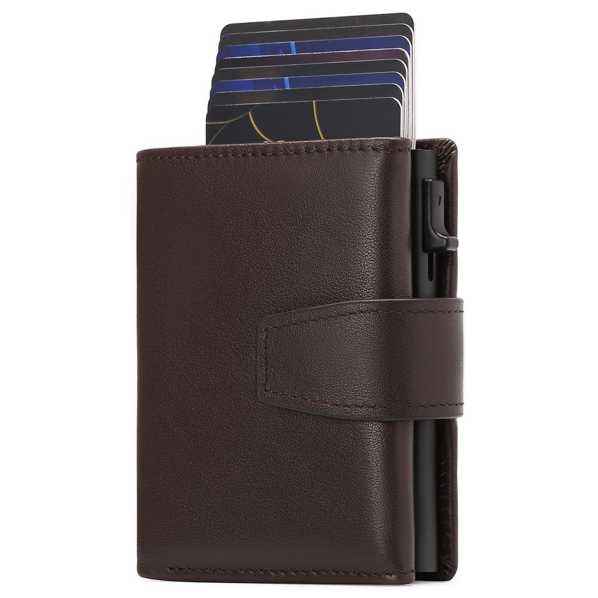 RFID-Blocking Leather Card Organizer LoungeYard — product view 6