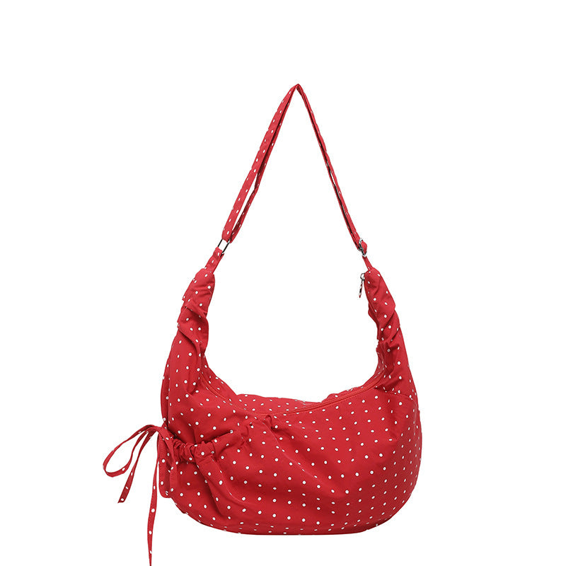 Fashionable Polka Dot Hobo Bag — product view 7