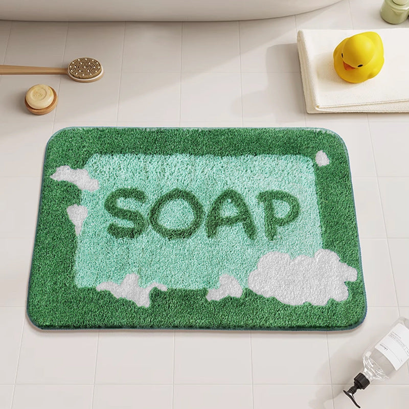 Geometric Pattern Bath Mat — product view 3