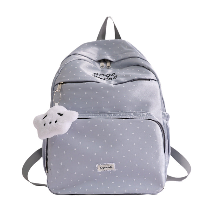 Cute Polka Dot Casual Backpack LoungeYard — product view 5