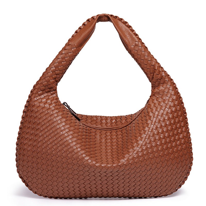 Woven Leather Shoulder Bag LoungeYard — product view 1
