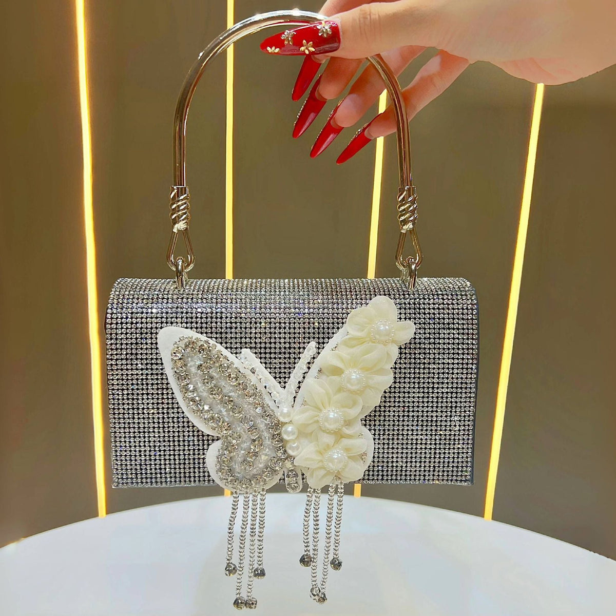 Decorative Butterfly Clutch — product view 7