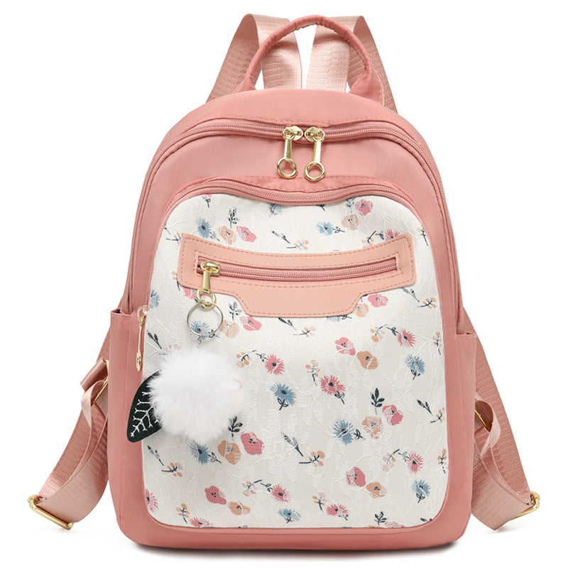 Floral Patterned Casual Backpack LoungeYard — product view 2