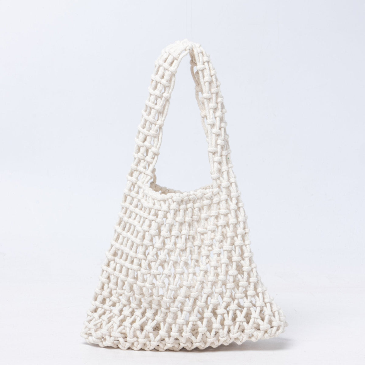 Handcrafted Macrame Tote Bag LoungeYard — product view 6