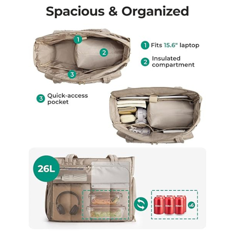 Multifunctional cooler bag with practically arranged compartments LoungeYard — product view 3