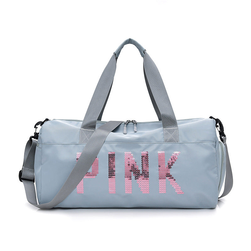 Multifunctional Sports Bag with Shiny Sequin Design LoungeYard — product view 6