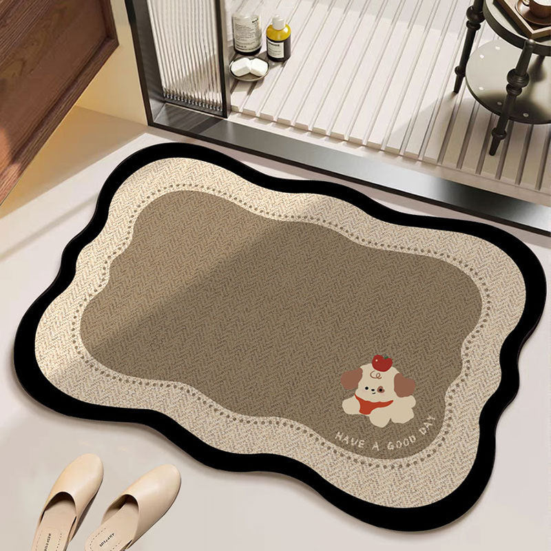 Cartoon Dog-Themed Decorative Bath Mat LoungeYard — product view 7