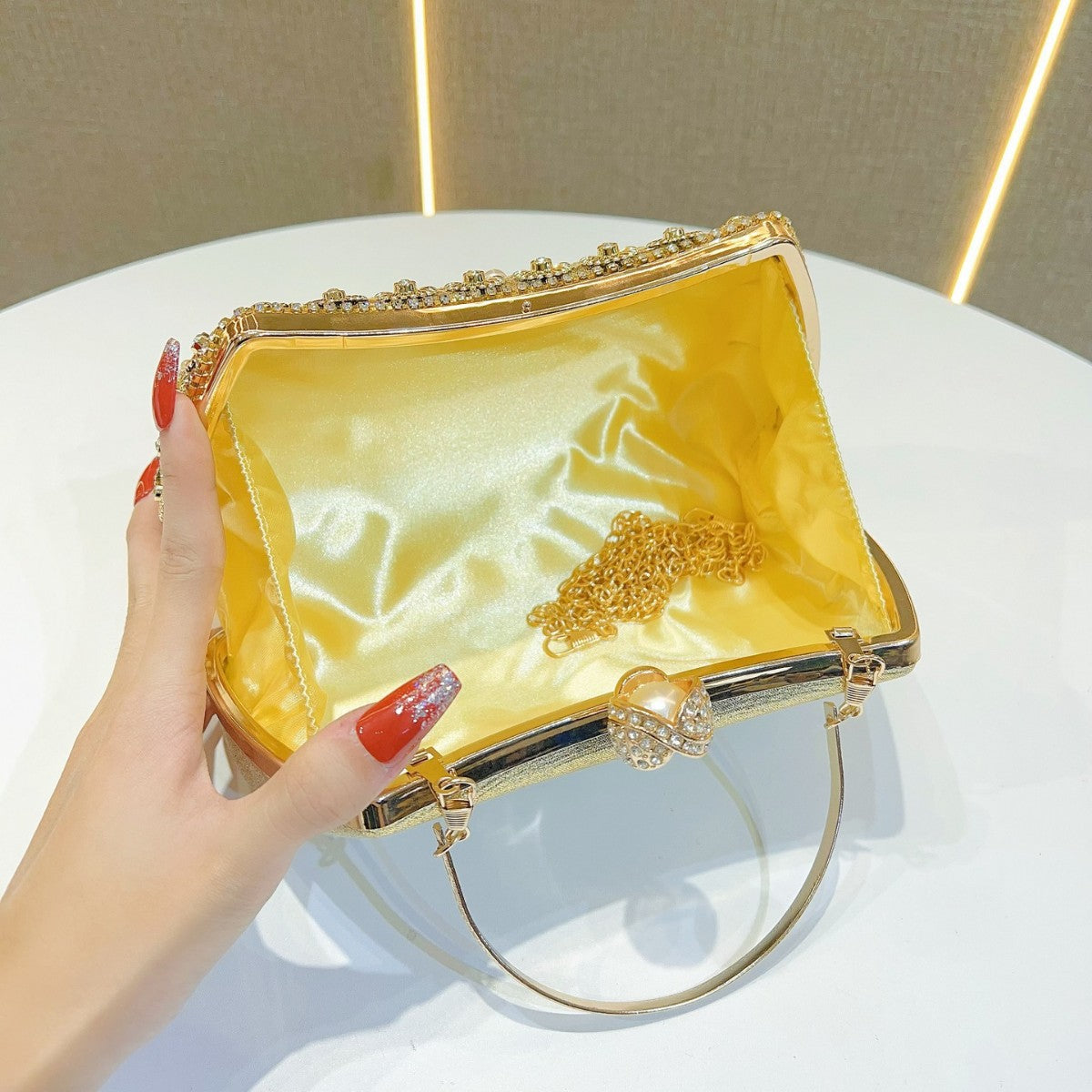Beaded Evening Shoulder Bag — product view 3
