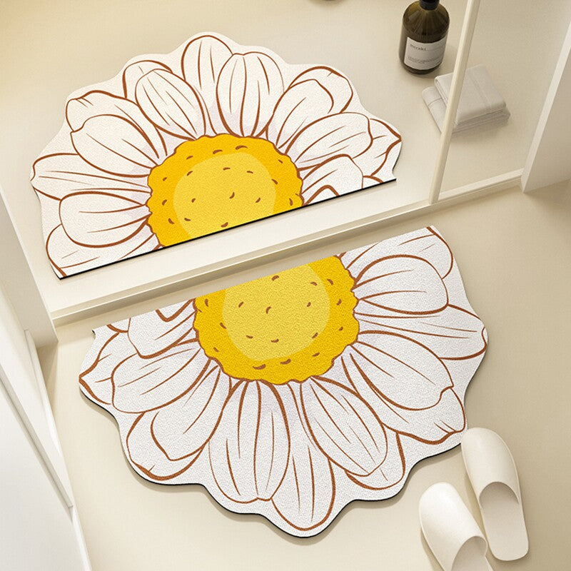 Floral Pattern Bath Mat LoungeYard — product view 7