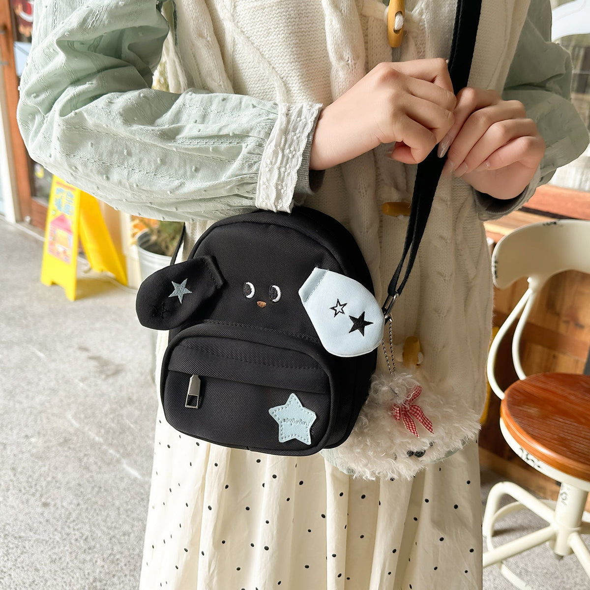 Cute Dog-Themed Mini Backpack — product view 4