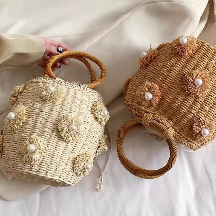 Refined handbag with pearl applications LoungeYard — product view 2