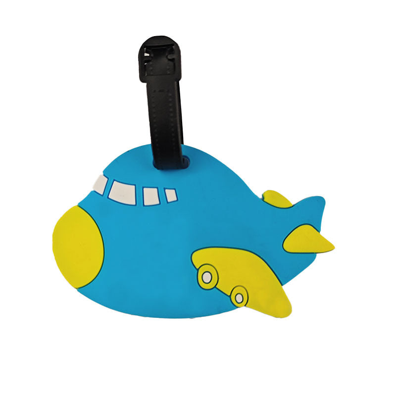 Ladies Padded Luggage Tag in Airplane Design LoungeYard — product view 5