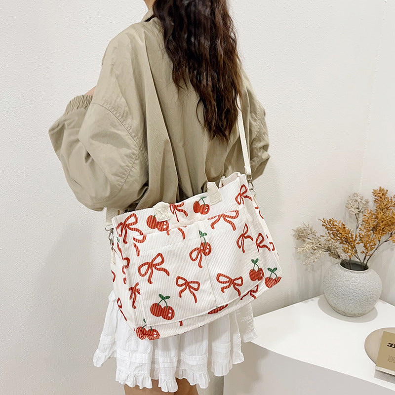 Charming Fruit-Print Tote Bag — product view 4