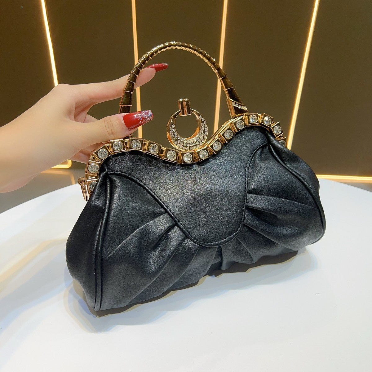 Glamorous Padded Evening Handbag — product view 7