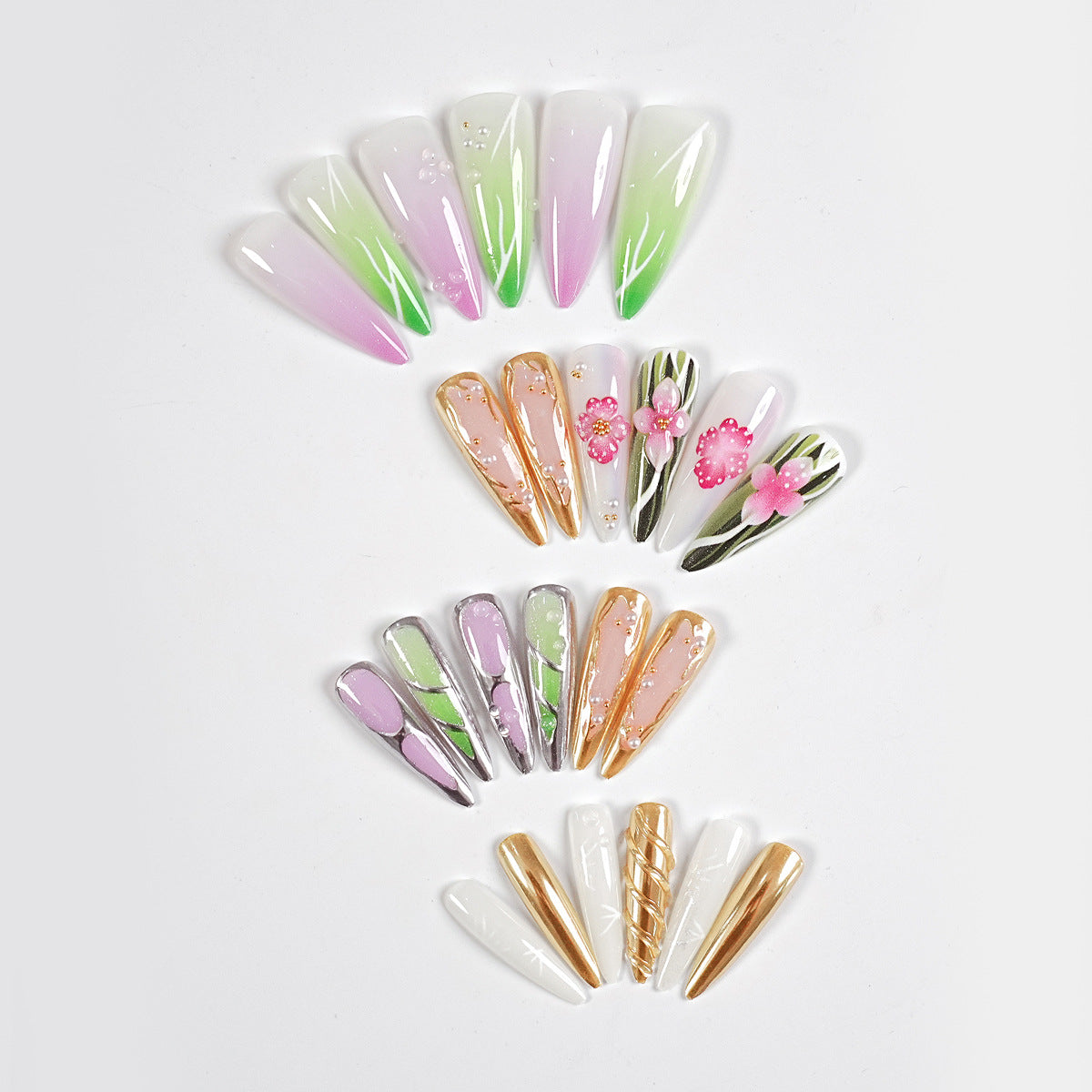 Premium Decorative Press-On Nail Art Set — product view 4