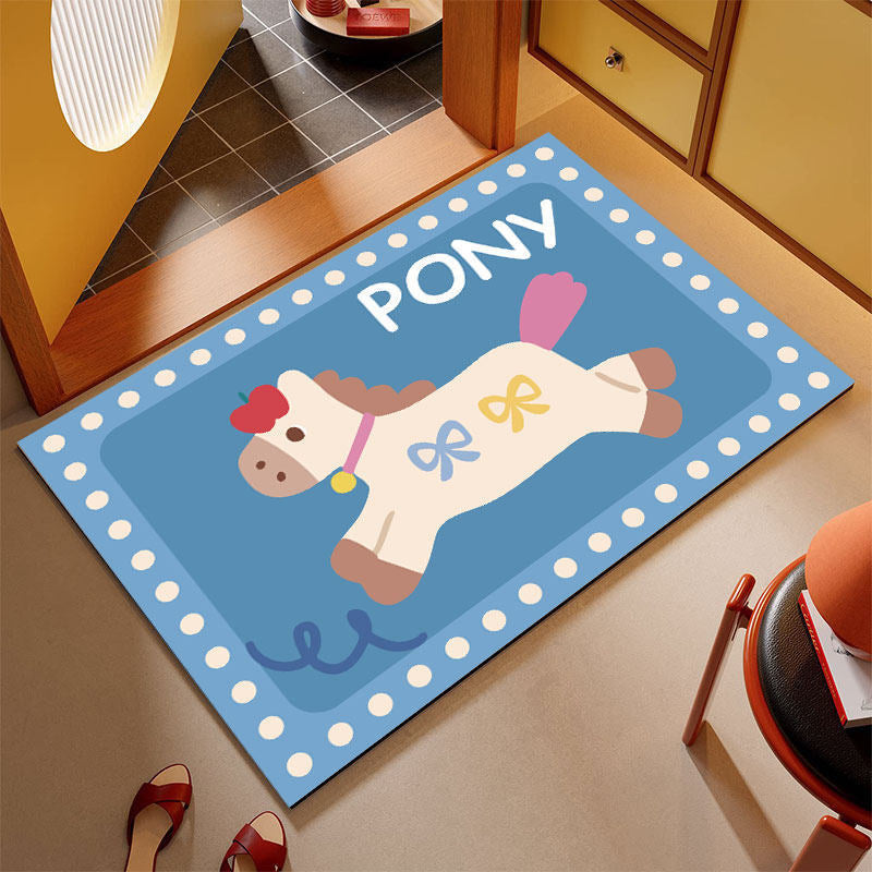 Playful Animal Bath Mat — product view 1