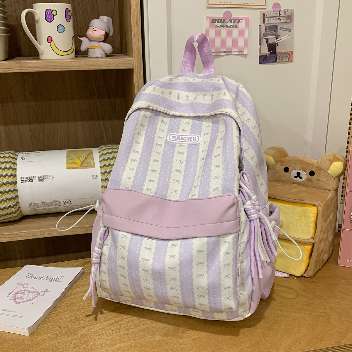 Chic Printed Backpack LoungeYard — product view 7