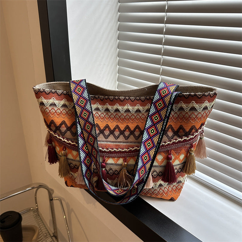 Bohemian Patterned Tote Bag — product view 6
