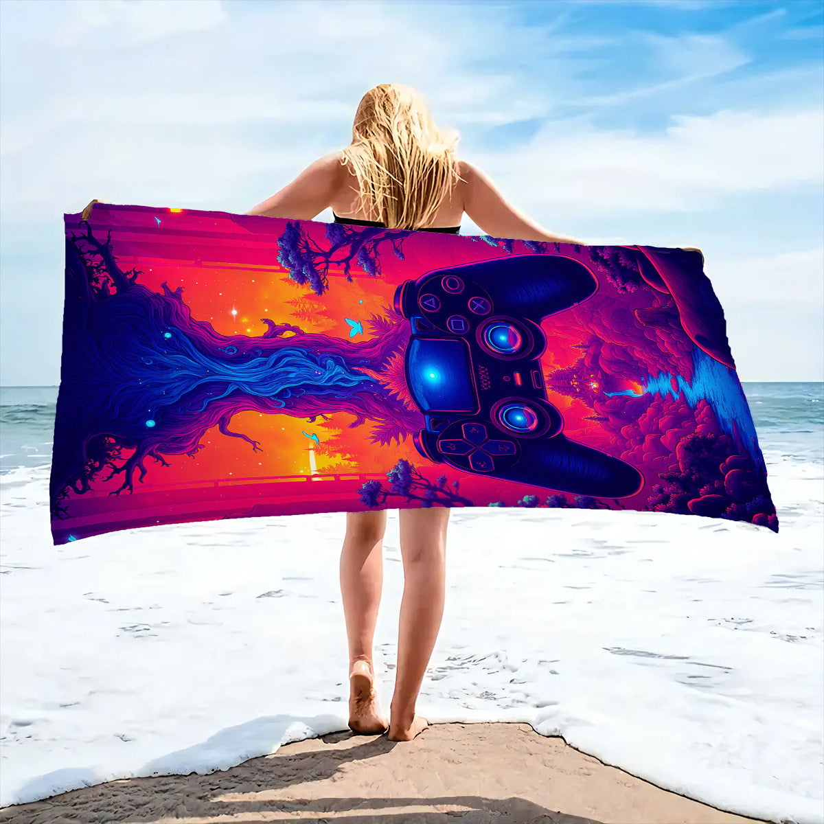 Luxurious Oversized Beach Towel Bowlift — product view 6