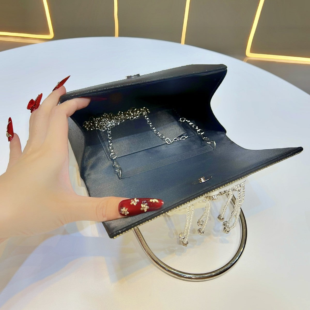 Decorative Butterfly Clutch — product view 3