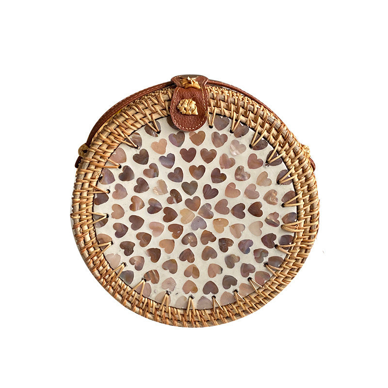 Ladies Round Basket Bag LoungeYard — product view 5