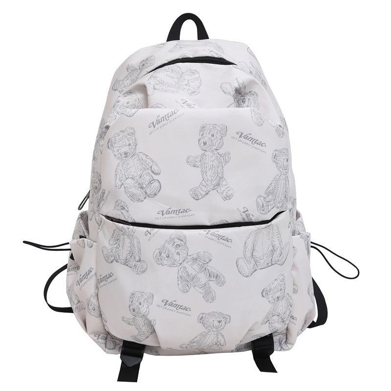 Playful Teddy Bear Print Backpack — product view 2