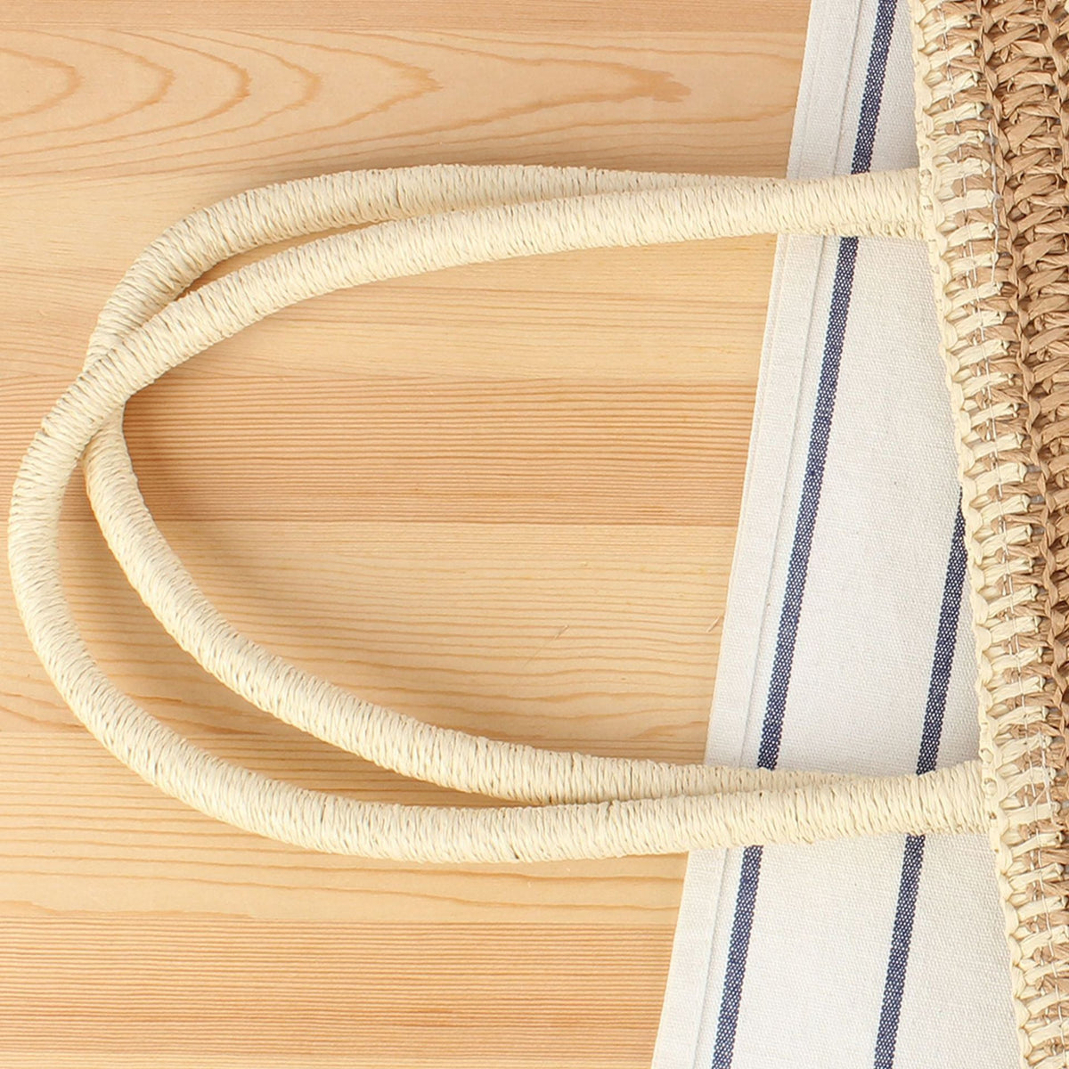 Beach bag with modern zebra pattern LoungeYard — product view 2